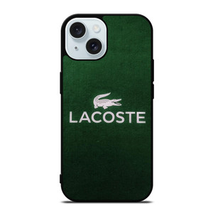 LACOSTE FASHION LOGO GREEN ICON iPhone 15 Case Cover LACOSTE FASHION LOGO GREEN ICON iPhone 15 Case Cover