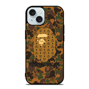 MCM MICHAEL CROMER MUNICH BATHING APE CAMO iPhone 15 Case Cover