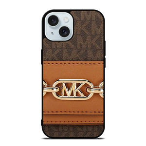 MICHAEL KORS MK LOGO BROWN BAG iPhone 15 Case Cover