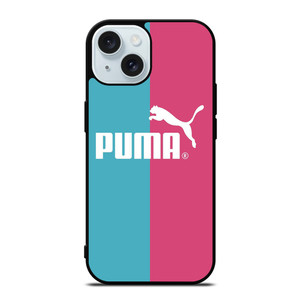 PUMA LOGO BLUE PINK ICON iPhone 15 Case Cover