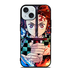 TANJIRO KAMADO DEMON SLAYER KIMETSU NO YAIBA iPhone 15 Case Cover TANJIRO KAMADO DEMON SLAYER KIMETSU NO YAIBA iPhone 15 Case Cover