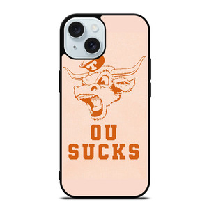 TEXAS LONGHORN ICON OU SUCKS LOGO FOOTBALL UNIVERSITY iPhone 15 Case Cover TEXAS LONGHORN ICON OU SUCKS LOGO FOOTBALL UNIVERSITY iPhone 15 Case Cover