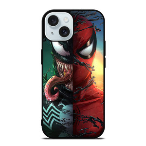 VENOM V SPIDERMAN FACE SUPERHERO MARVEL COMICS iPhone 15 Case Cover VENOM V SPIDERMAN FACE SUPERHERO MARVEL COMICS iPhone 15 Case Cover