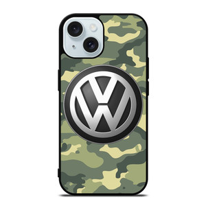 VOLKSWAGEN VW LOGO CAMO ICON iPhone 15 Case Cover VOLKSWAGEN VW LOGO CAMO ICON iPhone 15 Case Cover