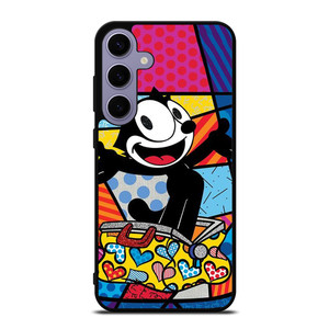 ROMERO BRITTO FELIX THE CAT ART Samsung Galaxy S24 Plus Case Cover ROMERO BRITTO FELIX THE CAT ART Samsung Galaxy S24 Plus Case Cover