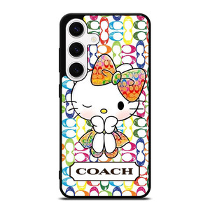 COACH NEW YORK LOGO CUTE HELLO KITTY Samsung Galaxy S24 Case Cover