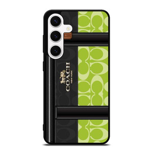 COACH NEW YORK LOGO GREEN BAG Samsung Galaxy S24 Case Cover