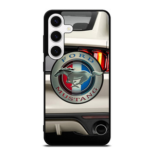 FORD MUSTANG CAR LOGO WHITE Samsung Galaxy S24 Case Cover