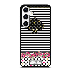 KATE SPADE NEW YORK LOGO STRIPES POLKADOTS Samsung Galaxy S24 Case Cover