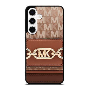 MK MICHAEL KORS LOGO BROWN BAG Samsung Galaxy S24 Case Cover