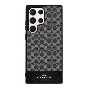 COACH NEW YORK LOGO DARK GREY Samsung Galaxy S23 Ultra Case Cover