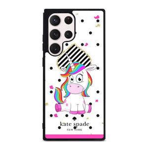 KATE SPADE NEW YORK LOGO CUTE UNICORN Samsung Galaxy S23 Ultra Case Cover
