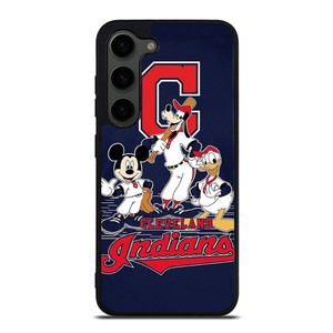 CLEVELAND INDIANS BASEBALL DISNEY MICKEY DONALD GOOFY Samsung Galaxy S23 Plus Case Cover