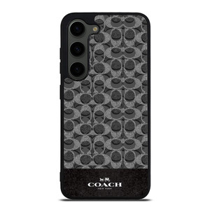 COACH NEW YORK LOGO DARK GREY Samsung Galaxy S23 Plus Case Cover