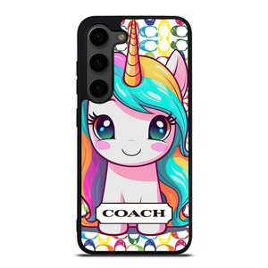 COACH NEW YORK LOGO PRETTY UNICORN Samsung Galaxy S23 Plus Case Cover