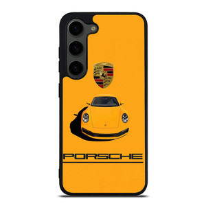 PORSCHE CAR LOGO YELLOW Samsung Galaxy S23 Plus Case Cover PORSCHE CAR LOGO YELLOW Samsung Galaxy S23 Plus Case Cover
