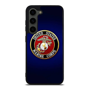 UNITED STATES US MARINE CORPS LOGO BLUE Samsung Galaxy S23 Plus Case Cover