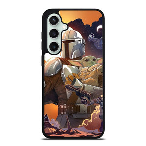 BABY YODA AND MANDALORIAN STAR WARS Samsung Galaxy S23 FE Case Cover