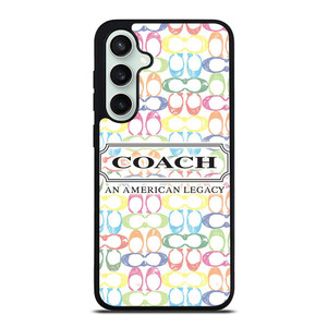 COACH NEW YORK LOGO AMERICAN LEGACY COLORFUL PATTERN Samsung Galaxy S23 FE Case Cover