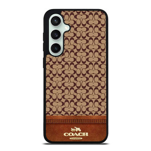 COACH NEW YORK LOGO BROWN LEATHER Samsung Galaxy S23 FE Case Cover COACH NEW YORK LOGO BROWN LEATHER Samsung Galaxy S23 FE Case Cover