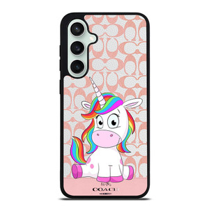 COACH NEW YORK LOGO CUTE UNICORN Samsung Galaxy S23 FE Case Cover