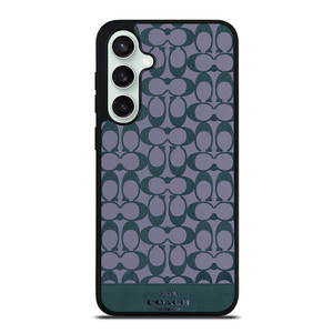 COACH NEW YORK LOGO PATTERN GREEN EMBLEM Samsung Galaxy S23 FE Case Cover