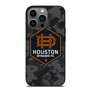 HOUSTON DYNAMO FC MLS BLACK CAMO iPhone 13 Pro Case Cover