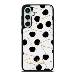 KATE SPADE NEW YORK LOGO BLACK CHERRIES Samsung Galaxy S23 FE Case Cover KATE SPADE NEW YORK LOGO BLACK CHERRIES Samsung Galaxy S23 FE Case Cover