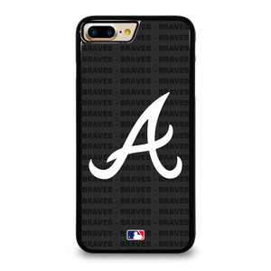 ATLANTA BRAVES BASEBALL BLACK iPhone 7 / 8 Plus Case Cover ATLANTA BRAVES BASEBALL BLACK iPhone 7 / 8 Plus Case Cover