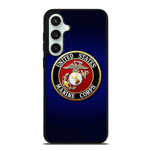 UNITED STATES US MARINE CORPS LOGO BLUE Samsung Galaxy S23 FE Case Cover