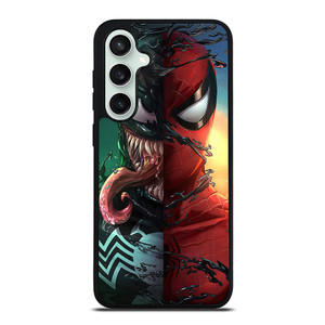 VENOM V SPIDERMAN FACE SUPERHERO MARVEL COMICS Samsung Galaxy S23 FE Case Cover