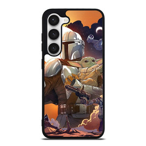 BABY YODA AND MANDALORIAN STAR WARS Samsung Galaxy S23 Case Cover