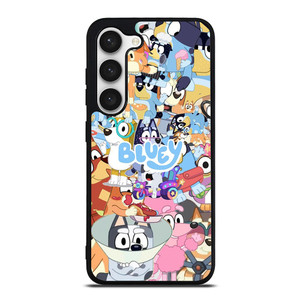 BLUEY CARTOON CHARACTERS COLLAGE Samsung Galaxy S23 Case Cover