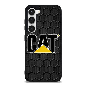 CATERPILLAR CAT TRACTOR LOGO HEXA METAL Samsung Galaxy S23 Case Cover CATERPILLAR CAT TRACTOR LOGO HEXA METAL Samsung Galaxy S23 Case Cover