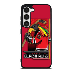 CHICAGO BLACKHAWKS HOCKEY TEAM LOGO MASCOT Samsung Galaxy S23 Case Cover