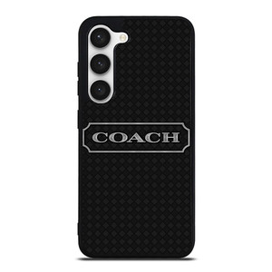 COACH NEW YORK LOGO BLACK Samsung Galaxy S23 Case Cover