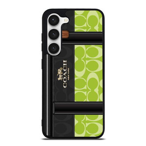 COACH NEW YORK LOGO GREEN BAG Samsung Galaxy S23 Case Cover