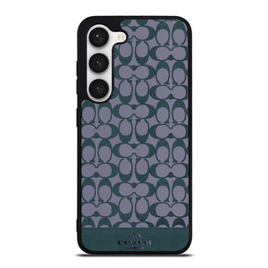 COACH NEW YORK LOGO PATTERN GREEN EMBLEM Samsung Galaxy S23 Case Cover