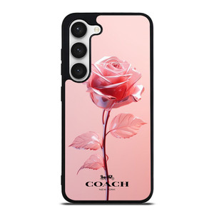 COACH NEW YORK PINK ROSE Samsung Galaxy S23 Case Cover COACH NEW YORK PINK ROSE Samsung Galaxy S23 Case Cover