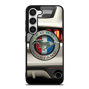 FORD MUSTANG CAR LOGO WHITE Samsung Galaxy S23 Case Cover FORD MUSTANG CAR LOGO WHITE Samsung Galaxy S23 Case Cover