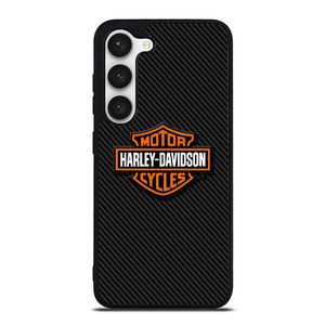 HARLEY DAVIDSON MOTORCYCLES LOGO CARBON Samsung Galaxy S23 Case Cover