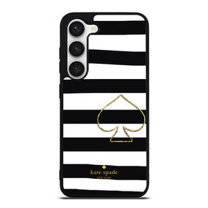 KATE SPADE NEW YORK BLACK STRIPES Samsung Galaxy S23 Case Cover
