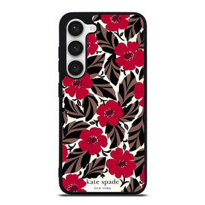 KATE SPADE NEW YORK LOGO RED ROSES Samsung Galaxy S23 Case Cover