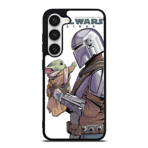 MANDALORIAN AND BABY YODA STAR WARS INSIDER Samsung Galaxy S23 Case Cover