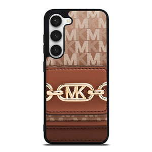 MK MICHAEL KORS LOGO BROWN BAG Samsung Galaxy S23 Case Cover