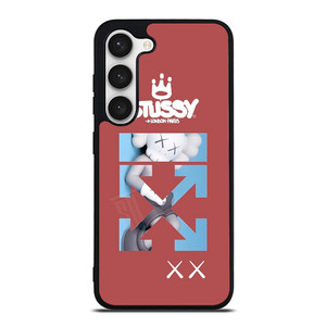 OFF WHITE STUSSY KAWS LOGO Samsung Galaxy S23 Case Cover