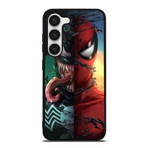 VENOM V SPIDERMAN FACE SUPERHERO MARVEL COMICS Samsung Galaxy S23 Case Cover