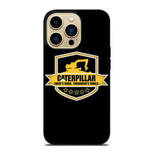 CATERPILLAR TRACTOR LOGO CAT ICON TODAY'S WORK iPhone 14 Pro Max Case Cover