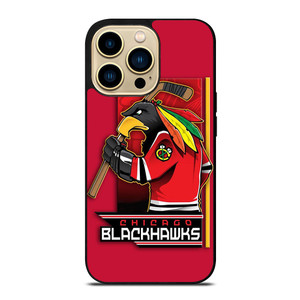 CHICAGO BLACKHAWKS HOCKEY TEAM LOGO MASCOT iPhone 14 Pro Max Case Cover