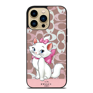 COACH NEW YORK LOGO MARIE ARISTOCAT DISNEY iPhone 14 Pro Max Case Cover